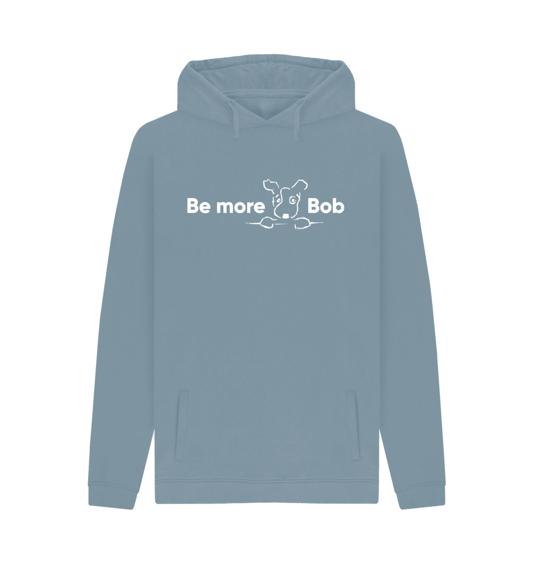 Stone Blue Printed Hoody Front