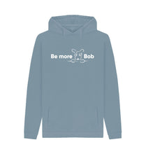Load image into Gallery viewer, Stone Blue Be More Bob Men&#39;s Relaxed Fit Hoody