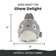 Load image into Gallery viewer, Bark Hare Dog toy size guide