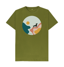 Load image into Gallery viewer, Moss Green Be More Bob T-Shirt - small &amp; mighty