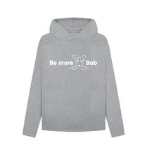 Load image into Gallery viewer, Athletic Grey Be More Bob women&#39;s relaxed hoodie