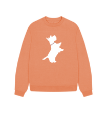 Load image into Gallery viewer, Apricot Westie Oversized Relaxed Sweatshirt