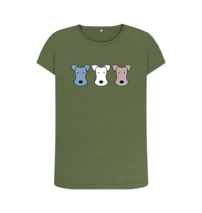 Khaki Foxy! Fox Terrier T-Shirt