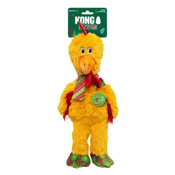 KONG Holiday Knots Chicken Dog Toy | Medium/Large | Christmas