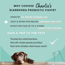 Load image into Gallery viewer, Charlie The Vet Antiseptic Diarrhoea Care Probiotic Paste For Dogs &amp; Cats 30ml