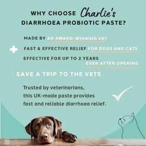 Charlie The Vet Antiseptic Diarrhoea Care Probiotic Paste For Dogs & Cats 30ml