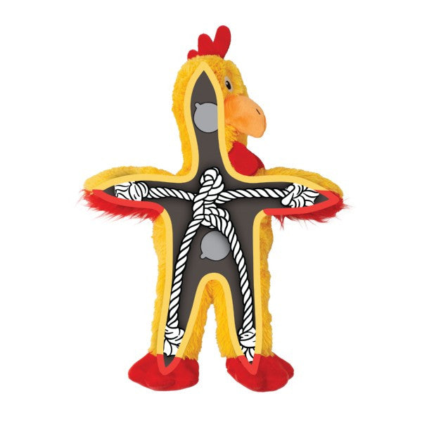KONG Holiday Knots Chicken Dog Toy | Medium/Large | Christmas