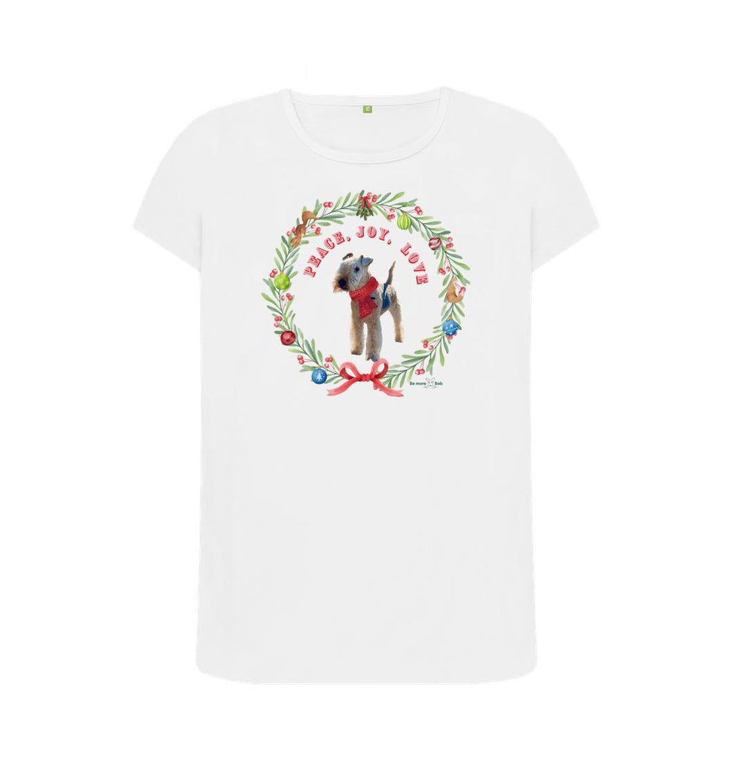 White Merry Christmas, love from Bertie - Women's crew neck t-shirt