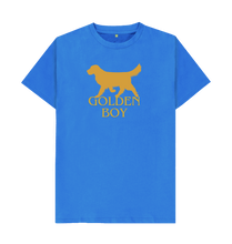 Load image into Gallery viewer, Bright Blue Golden Boy T-Shirt