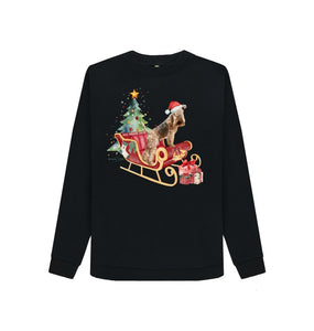 Black Bertie's Christmas Sledge - Ladies Sweatshirt
