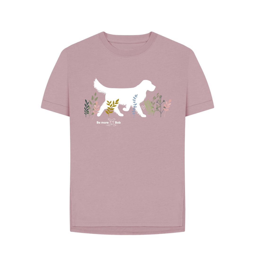 Mauve Women's relaxed fit t-shirt - Golden Walks