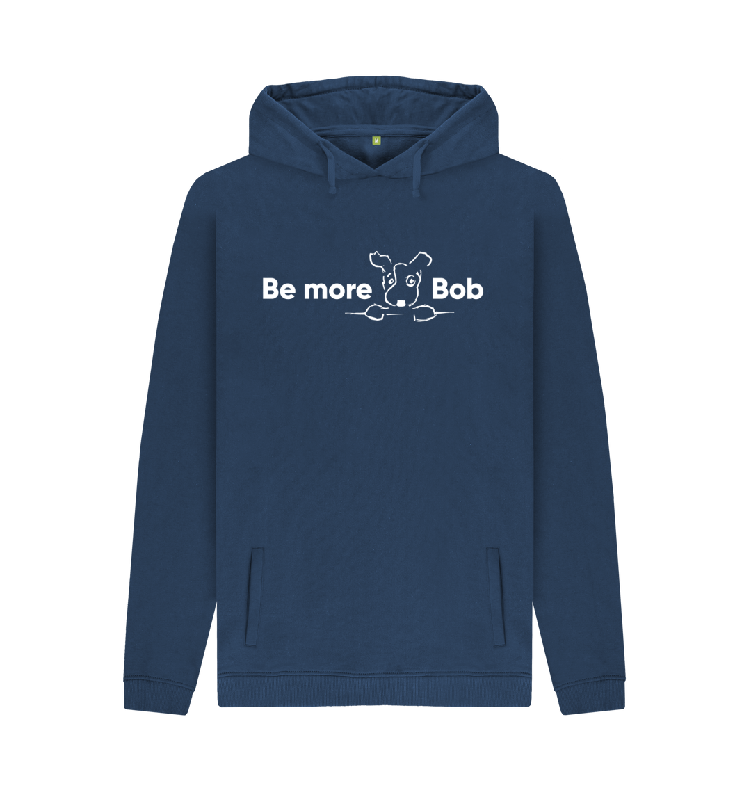 Navy Printed Hoody Front