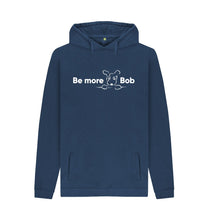 Load image into Gallery viewer, Navy Be More Bob Men&#39;s Relaxed Fit Hoody