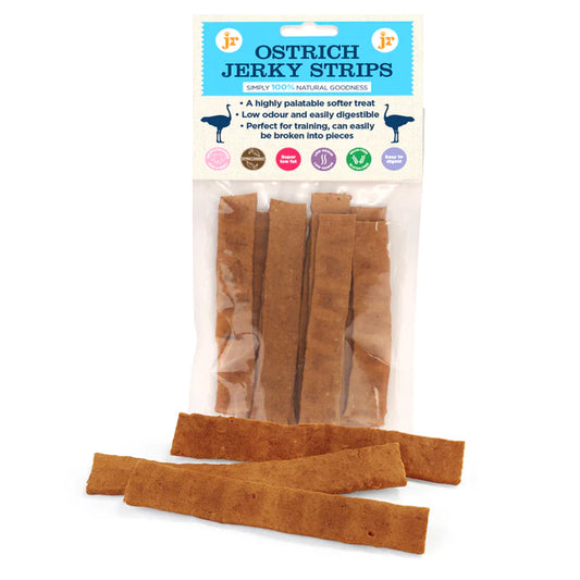 Ostrich Jerky Strips - Soft Strips - JR Pet