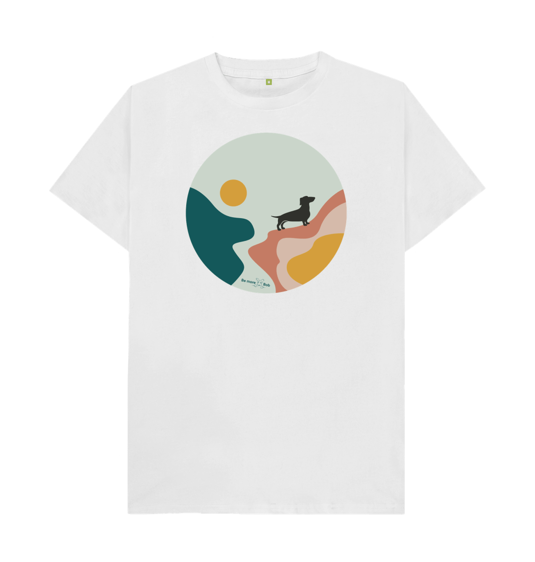 White Be More Bob T-Shirt - small & mighty