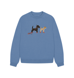 Solent Scottie & Foxy Adventures, Oversized Sweatshirt
