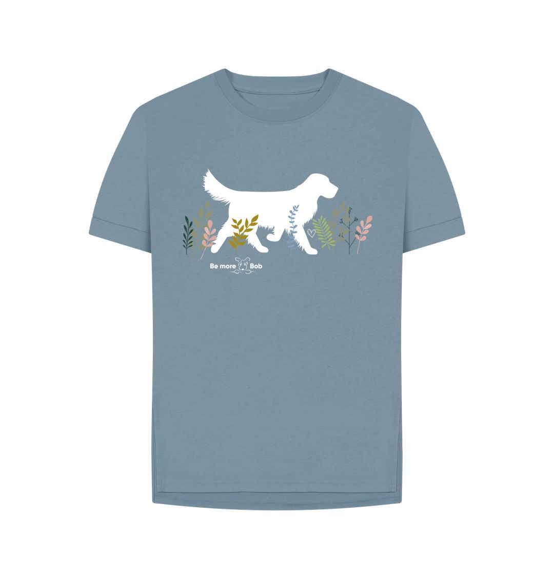 Stone Blue Women's relaxed fit t-shirt - Golden Walks