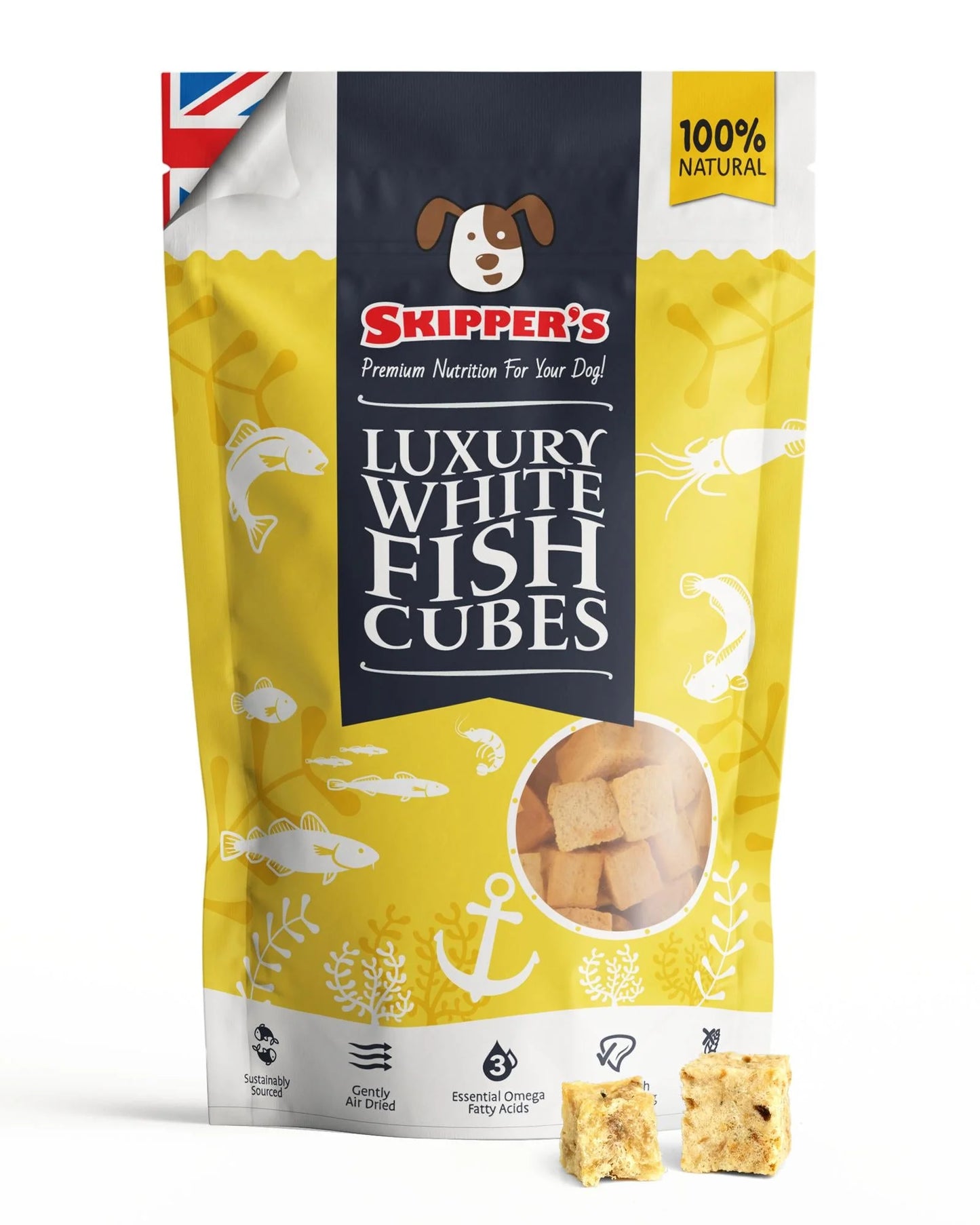 Natural Luxury White Fish Cubes - Hypoallergic - Fisher's