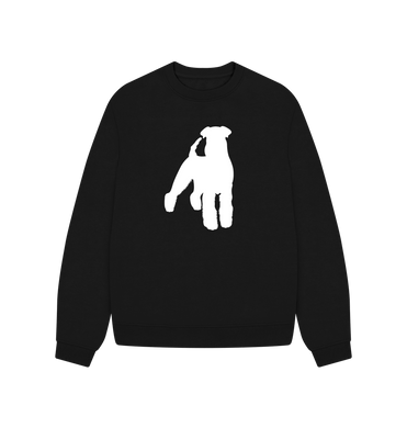 Black Airedale Oversized Sweatshirt