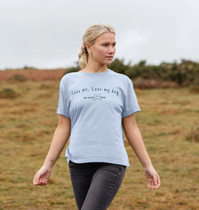 Women's Relaxed Fit T-Shirt - love me, love my dog