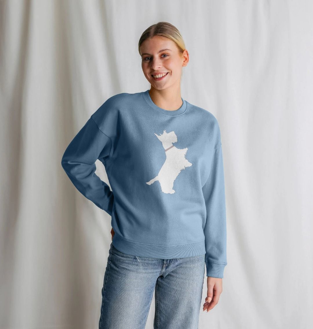 Westie Oversized Relaxed Sweatshirt