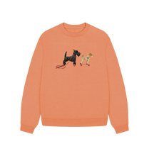 Load image into Gallery viewer, Apricot Scottie &amp; Foxy Adventures, Oversized Sweatshirt