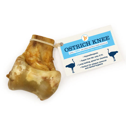 Long Lasting Ostrich Knee Kuckle - JR Pet