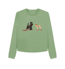Load image into Gallery viewer, Sage Scottie &amp; Foxy Adventures, Boxy Jumper