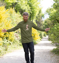 Load image into Gallery viewer, Bob spreads Love, Peace and Joy - men&#39;s sweatshirt (can be unisex)