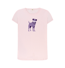 Load image into Gallery viewer, Pink Border Terrier Scoop Neck TShirt