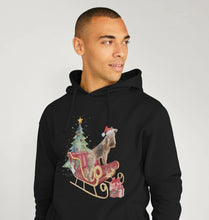 Load image into Gallery viewer, Bertie&#39;s Christmas Sledge! Men&#39;s hoody (can be unisex!)