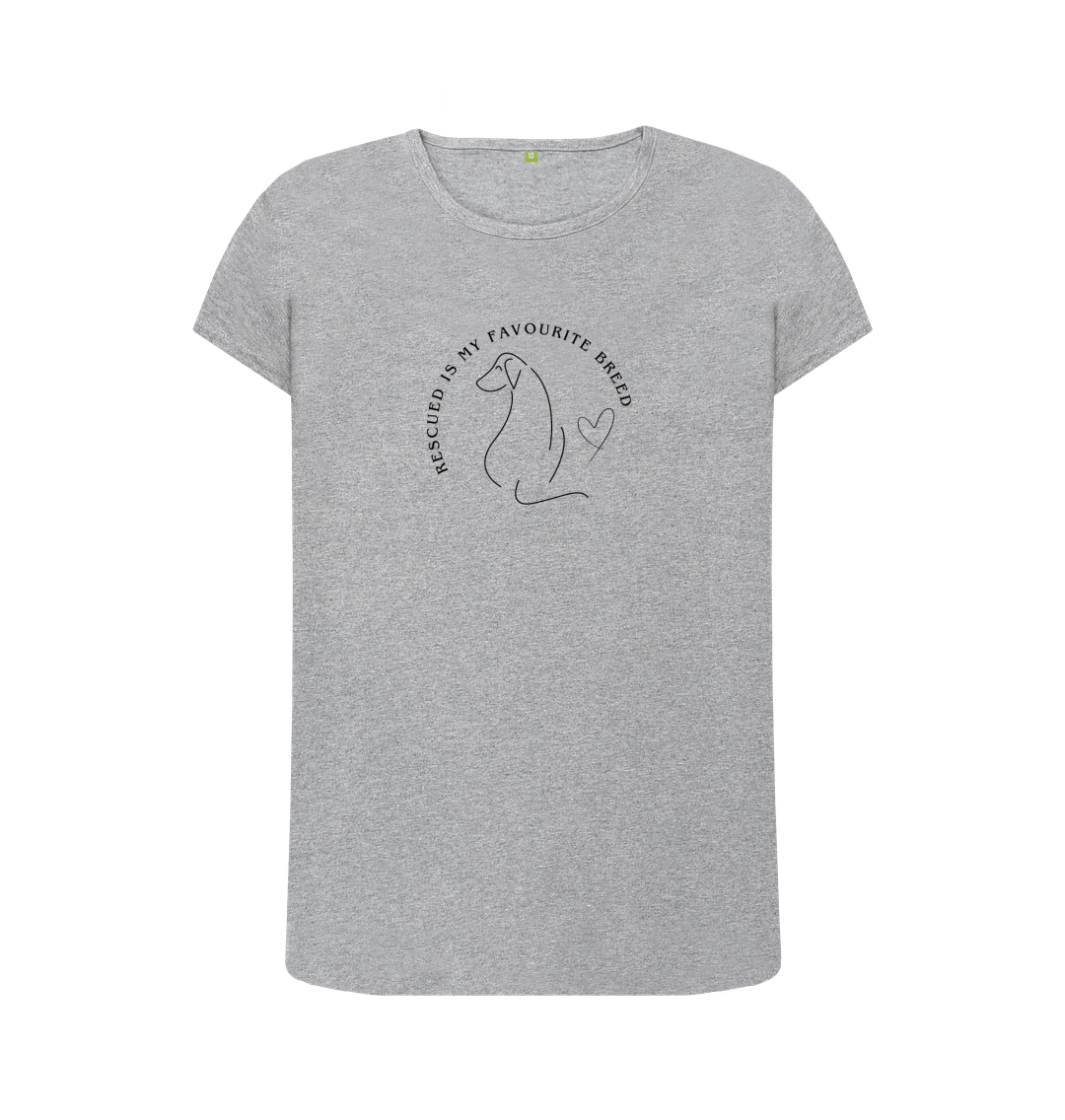 Athletic Grey Rescued is my favourite breed - Women's T-Shirt