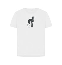 Load image into Gallery viewer, White Women&#39;s Relaxed Fit T-Shirt - love is a Greyhound