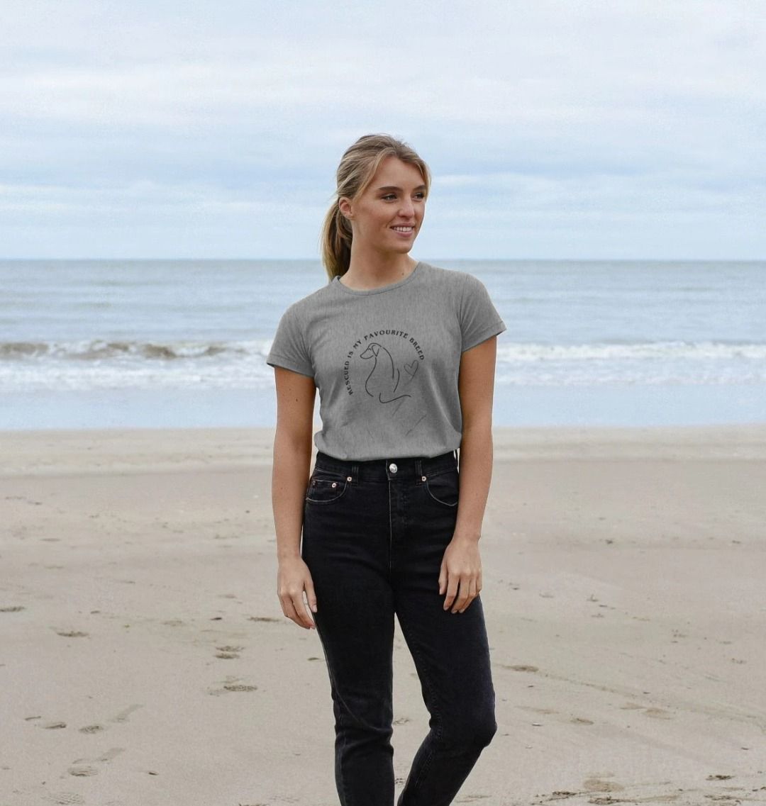 Rescued is my favourite breed - Women's T-Shirt