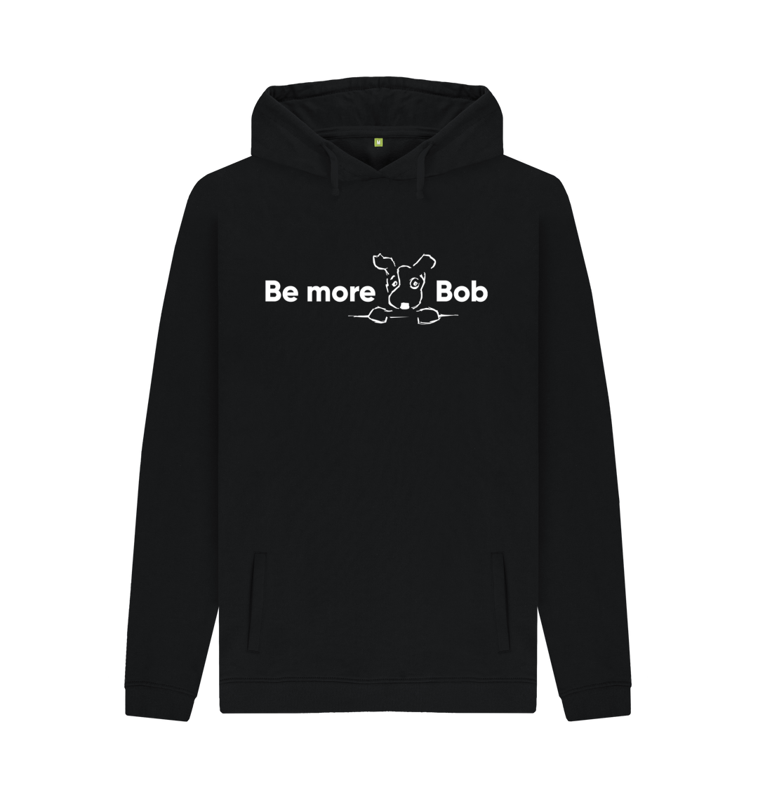 Black Printed Hoody Front