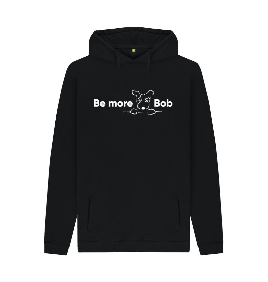 Black Be More Bob Men's Relaxed Fit Hoody