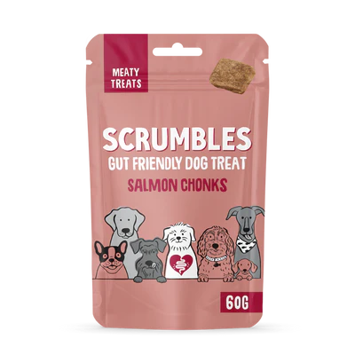 Scrumbles Salmon Chonks: Fish Dog Treats