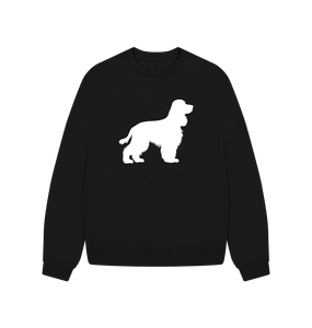 Black Spaniel Oversized Sweatshirt