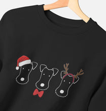 Load image into Gallery viewer, Foxy Christmas! Dark Colours Slouchy Sweatshirt