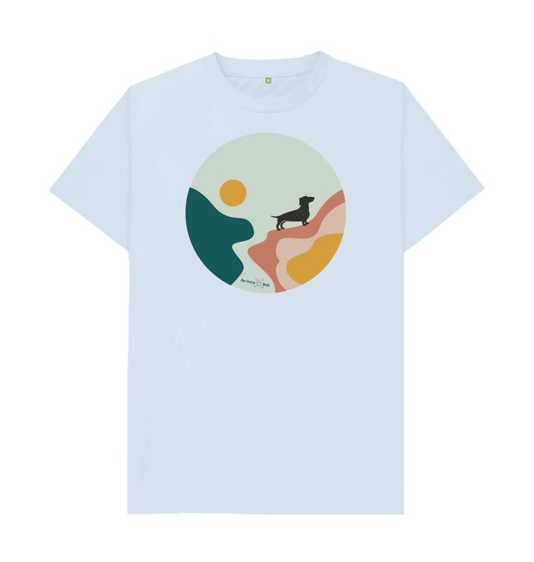 Sky Blue Be More Bob T-Shirt - small & mighty