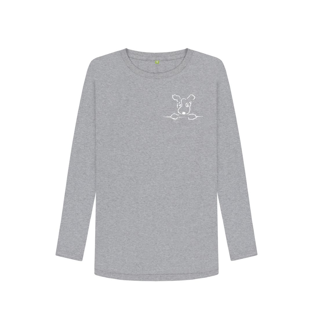 Athletic Grey Be More Bob women's long sleeve tshirt