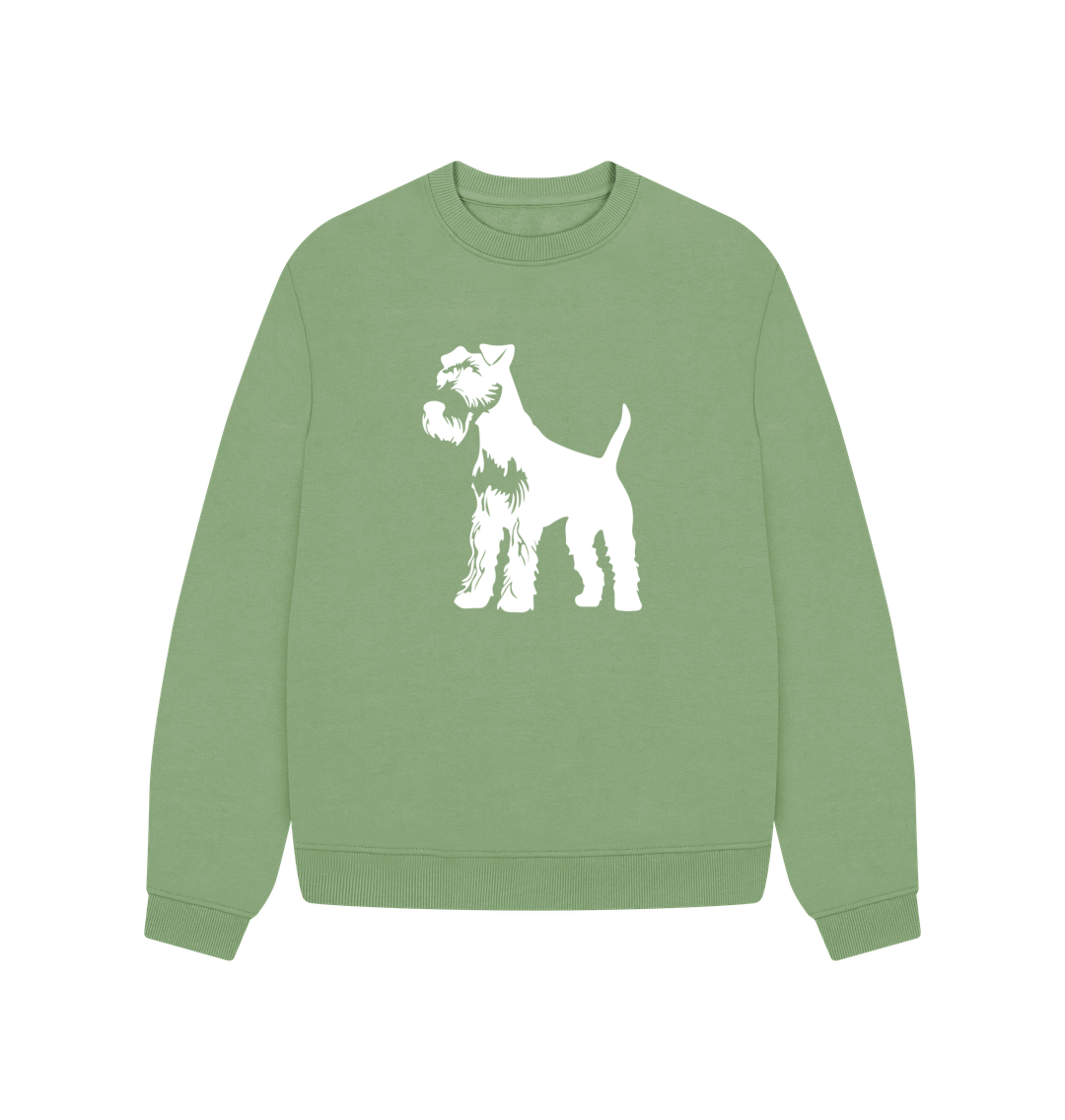 Sage Schnauzer Oversized Relaxed Sweatshirt