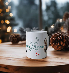 Mug - Be More Bob - hearts and paws