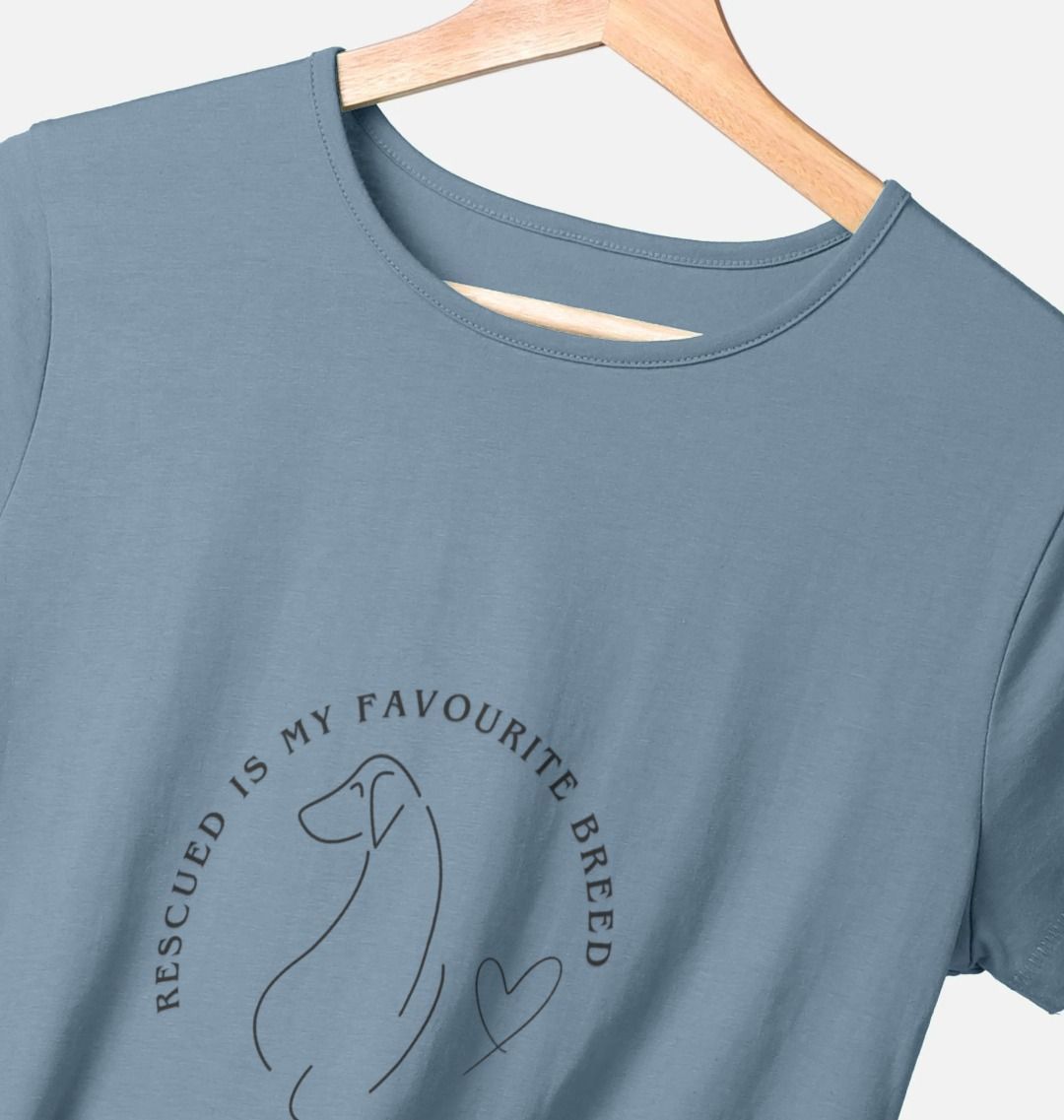 Rescued is my favourite breed - Women's T-Shirt