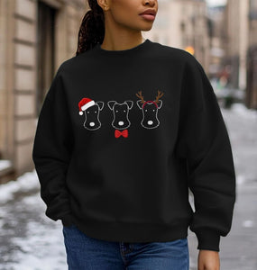 Foxy Christmas! Dark Colours Slouchy Sweatshirt