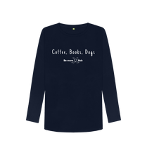 Load image into Gallery viewer, Navy Blue Coffee, Books, Dogs