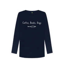 Load image into Gallery viewer, Navy Blue Coffee, Books, Dogs