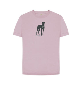 Mauve Women's Relaxed Fit T-Shirt - love is a Greyhound