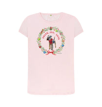 Load image into Gallery viewer, Pink Merry Christmas, love from Bertie - Women&#39;s crew neck t-shirt