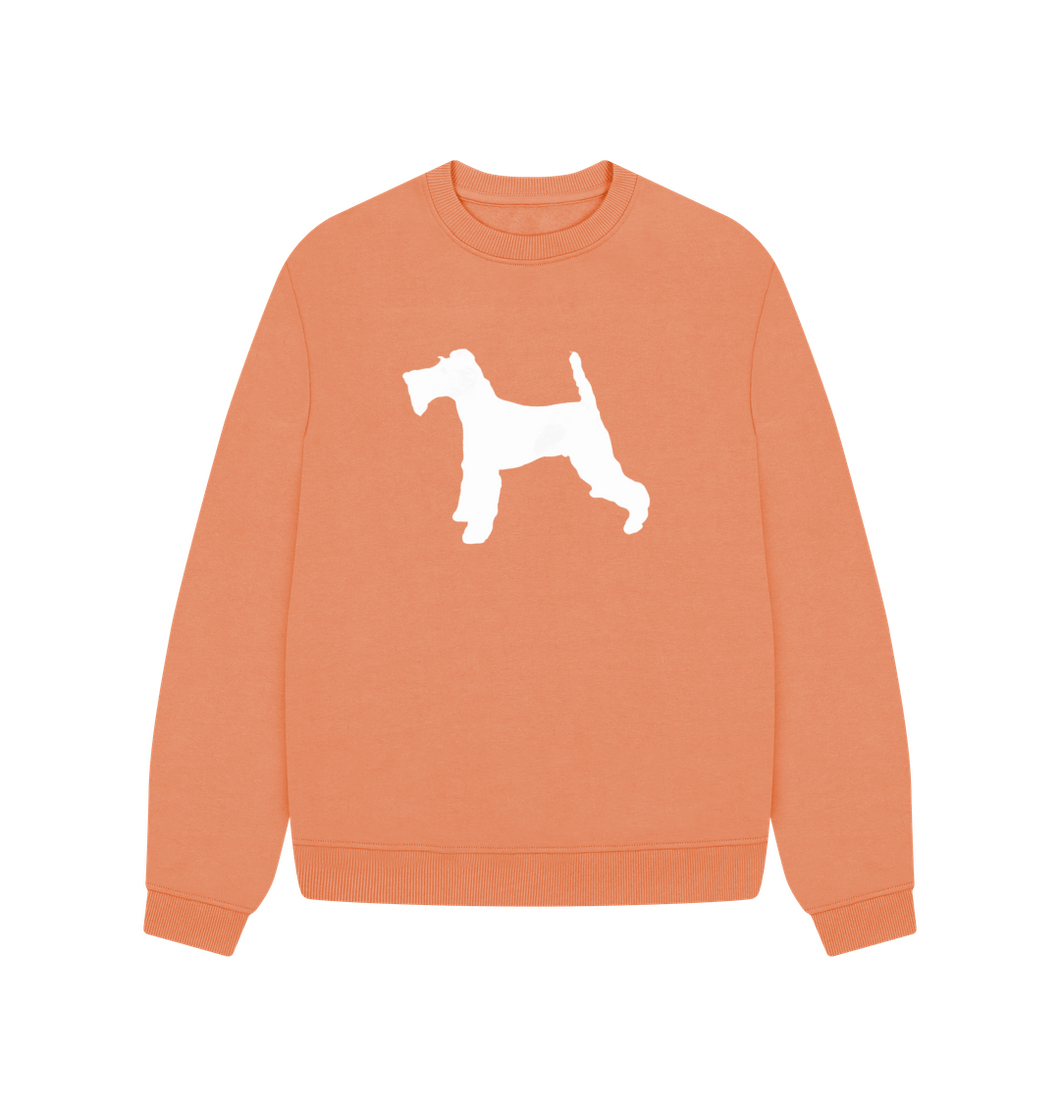 Apricot Wire Fox Terrier Oversized Sweatshirt
